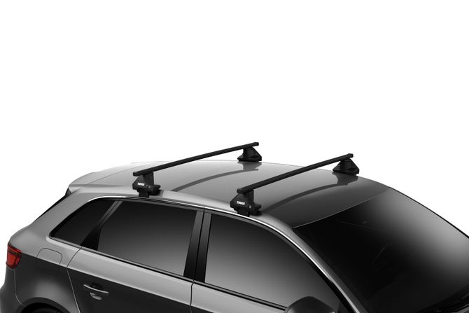 Naked roof rack Thule Squarebar Evo for Alfa Romeo Stelvio (mkI) 2017→ 670:500 - Фото 2