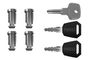 Set of locks (4 pcs) Thule One-Key System 450400