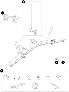 Адаптер для 4-го велосипеда Thule VeloCompact Bike Adapter 9261