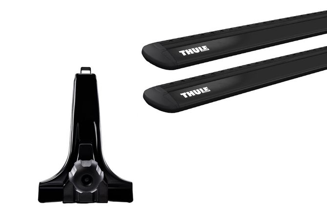 Багажник на водостоки (20см) Thule Wingbar Evo Black (1.50 м) 670:500 - Фото 2