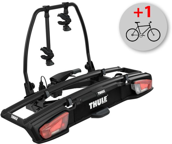 Велокрепление Thule VeloSpace XT 938 Black + Thule 9381 Bike Adapter Black 670:500 - Фото