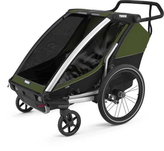 Детская коляска Thule Chariot Cab Double (Cypress Green) 10204021 670:500 - Фото 3