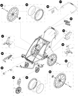 Детская коляска Thule Chariot Sport Single (Blue-Black) 10201013