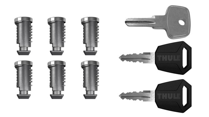 К-т ключей с личинками (6шт) Thule One-Key System 4506 670:500 - Фото