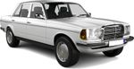 W123 4-doors Sedan from 1976 to 1986 rain gutters