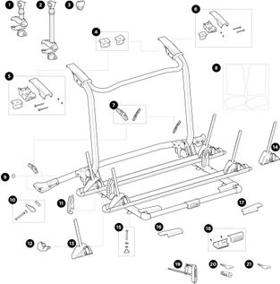 Велокрепление Thule WanderWay 911 (2 Bikes)