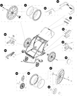 Детская коляска Thule Chariot Cross Double (Roarange-Dark Shadow)