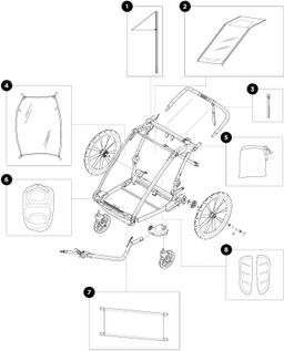 Детская коляска Thule Chariot Lite Double (Agave) 10203022