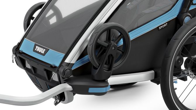 Детская коляска Thule Chariot Sport Double (Blue-Black) 10201015 670:500 - Фото 6