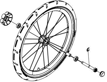 Orqa g'ildirak yig'ish o'ng 40192436 (Chariot Sport) 670:500 - Фото