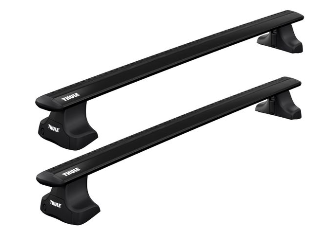 Багажник на гладкую крышу Thule Wingbar Evo Rapid Black для Mercedes-Benz E-Class (W211)(седан) 2002-2009 670:500 - Фото 2