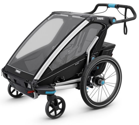 Детская коляска Thule Chariot Sport Double (Black) 10201012 670:500 - Фото 3