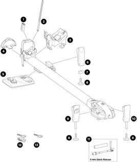 Bike rack Thule ThruRide 565001