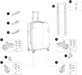 Чемодан на колесах Thule Subterra Spinner (Ember)