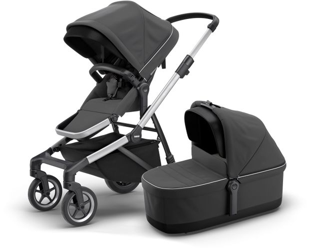 Детская коляска с люлькой Thule Sleek (Shadow Grey) 11000008 670:500 - Фото