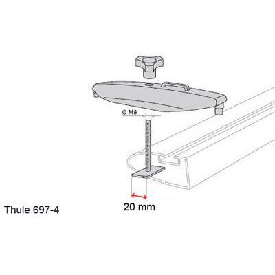 Переходник Thule T-Track Adapter 697400 670:500 - Фото 3