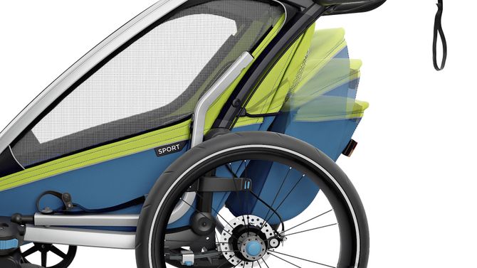 Детская коляска Thule Chariot Sport Double (Chartreuse-Mykonos) 10201016 670:500 - Фото 12