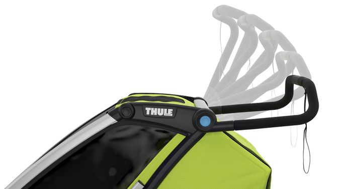 Детская коляска Thule Chariot Cab Double (Chartreuse-Dark Shadow) 2019 10204003 670:500 - Фото 13