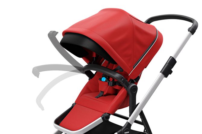 Stroller with bassinet Thule Sleek (Energy Red) 670:500 - Фото 7