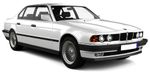 E32 4-doors Sedan from 1987 to 1993 rain gutters