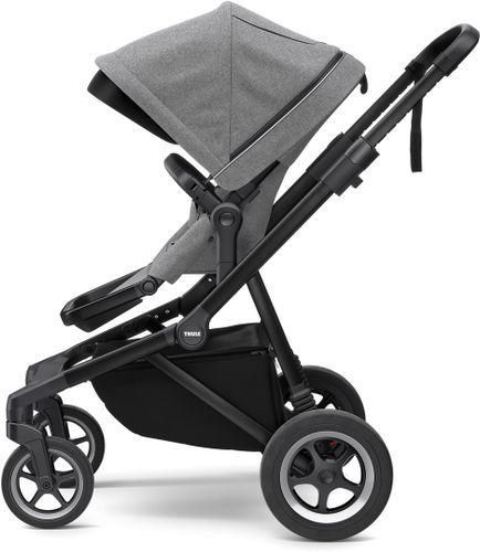 Stroller with bassinet Thule Sleek (Black/Grey Melange) 11000023 670:500 - Фото 3