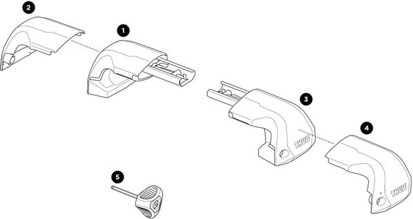 Feet Thule Edge Fixpoint 7207