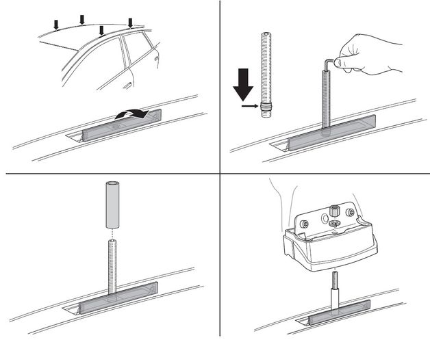 Fit Kit Thule 3100 for Porsche 911 (996; 997) 2000-2011 670:500 - Фото 2