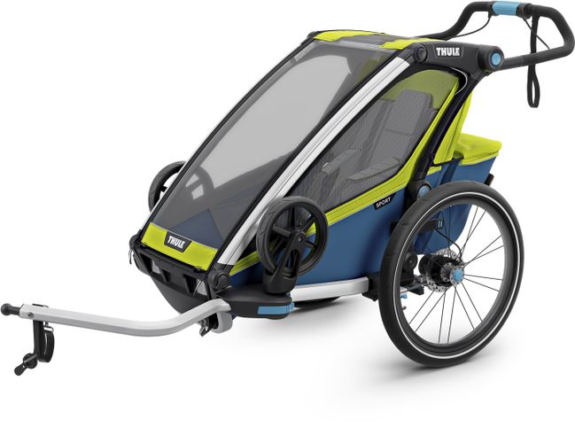 Детская коляска Thule Chariot Sport Single (Chartreuse-Mykonos) 10201002 670:500 - Фото