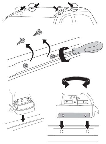 Fit Kit Thule 3132 for Acura MDX (mkIII) 2014-2020; Honda Pilot (mkIII) 2016→ 670:500 - Фото 2