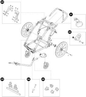 Детская коляска Thule Chariot Cross Single (Alaska) 10202022