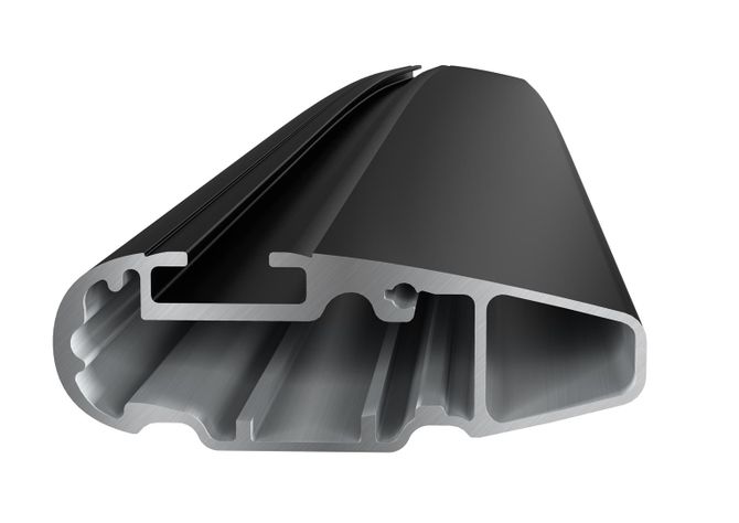 Багажник в штатные места в рейлингах Thule Wingbar Edge Black для Suzuki Grand Vitara (mkIII) 2005-2017 670:500 - Фото 3