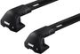 Багажник на гладкую крышу Thule Edge Wingbar Black для Ford Focus (mkIII)(с отверстиями фиксации) 2011-2018