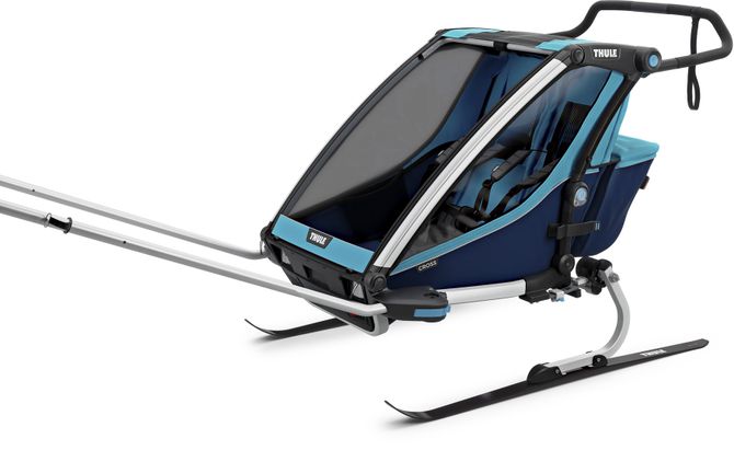 Детская коляска Thule Chariot Cross Double (Blue-Poseidon) 2019 10202013 670:500 - Фото 8