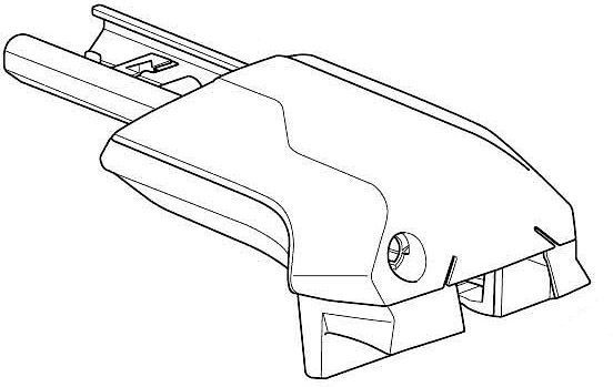 Complete foot right 54744 (Raised Rail Edge) 670:500 - Фото