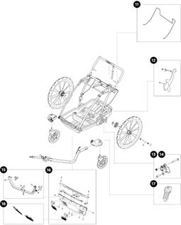 Детская коляска Thule Chariot Cab Double (Cypress Green) 10204021