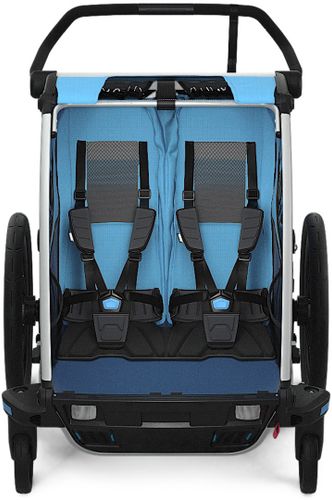 Детская коляска Thule Chariot Cross Double (Blue-Poseidon) 2019 10202013 670:500 - Фото 4