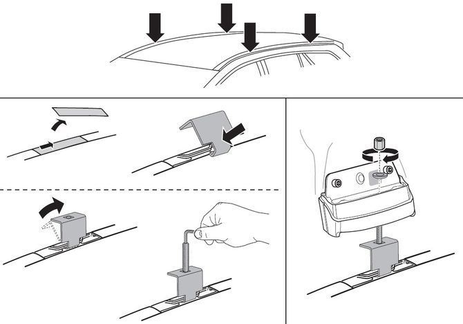 Fit Kit Thule 3092 for Suzuki SX4 (mkI)(sedan and hatchback) 2006-2013; SX4 S-Cross (mkII) 2014→ 670:500 - Фото 2