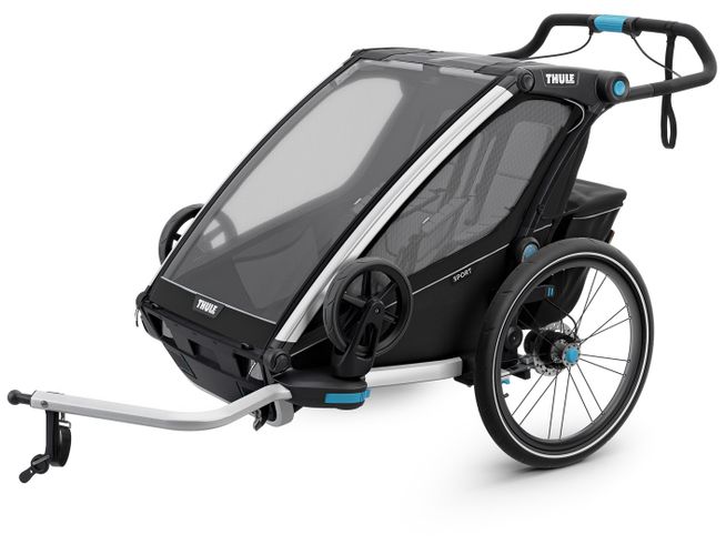 Детская коляска Thule Chariot Sport Double (Black) 10201012 670:500 - Фото