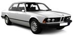 E23 4-doors Sedan from 1977 to 1986 rain gutters