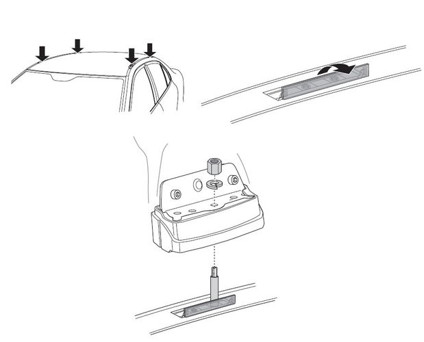 Монтажный комплект Thule 3079 для Subaru Forester (mkIII) 2008-2013; Alfa Romeo MiTo (mkI) 2008-2018 670:500 - Фото 2