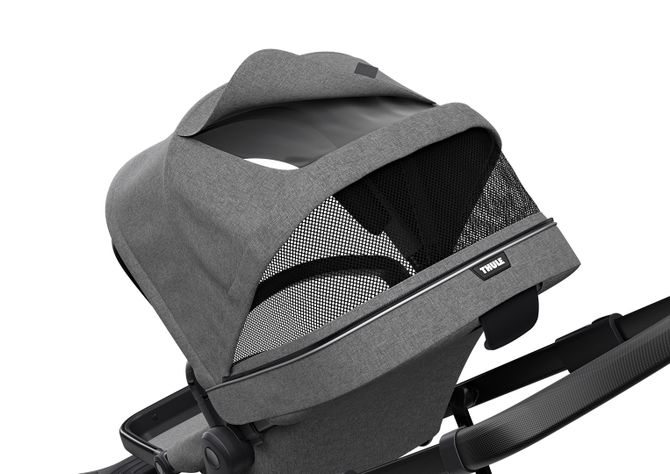 Stroller with bassinet Thule Sleek (Black/Grey Melange) 11000023 670:500 - Фото 7