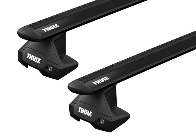 Багажник на гладкую крышу Thule Wingbar Evo Black для Kia Picanto (mkIII) 2017→ 670:500 - Фото