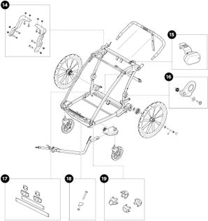 Детская коляска Thule Chariot Lite Double (Agave) 10203022