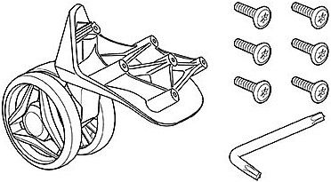 Колесо левое 60 мм 54486 (Subterra Carry-On Spinner, Subterra Spinner) 670:500 - Фото