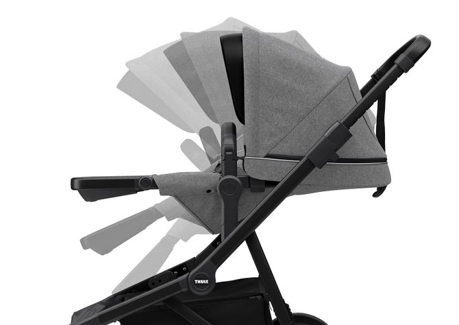 Stroller with bassinet Thule Sleek (Black/Grey Melange) 11000023 670:500 - Фото 8