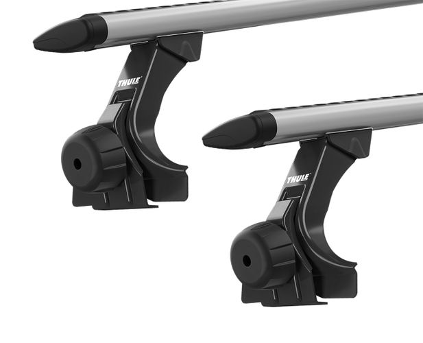 Rain gutters roof rack (15cm) Thule Wingbar Evo (1.18 m) 670:500 - Фото