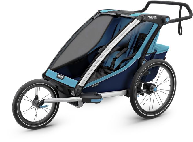 Детская коляска Thule Chariot Cross Double (Blue-Poseidon) 2019 10202013 670:500 - Фото 7