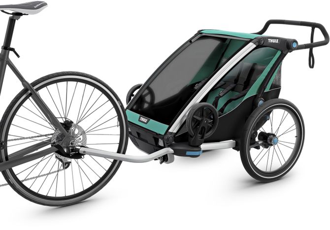 Детская коляска Thule Chariot Lite Double (Blue Grass-Black) 10203007 670:500 - Фото 2