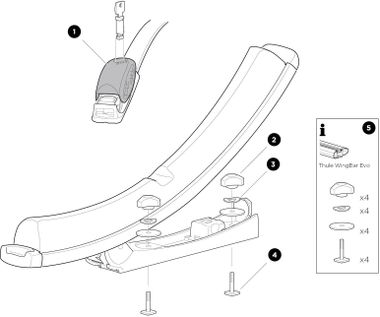 Крепление для каяка Thule K-Guard 840