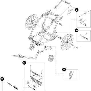 Детская коляска Thule Chariot Lite Single (Blue Grass-Black) 10203006